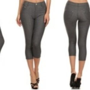 Style clad womens capri jeggings